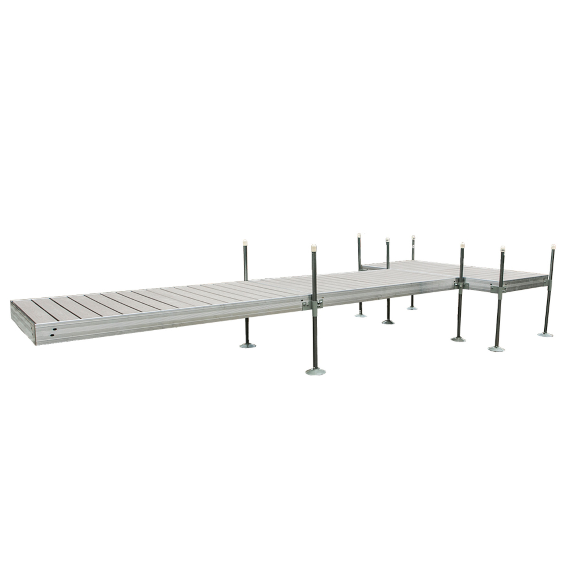 Tommy Docks, 20ft. Gray T-Shaped PVC Dock, Length 48 in, Width 96 in, Model# TDTAZ-40023